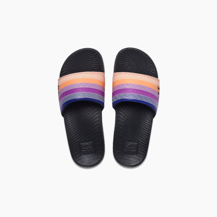 Reef One Slide Sandal-Retro Stripes