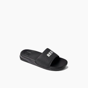 REEF Kids One Slide Sandal-REEF Black/White— Alternate View