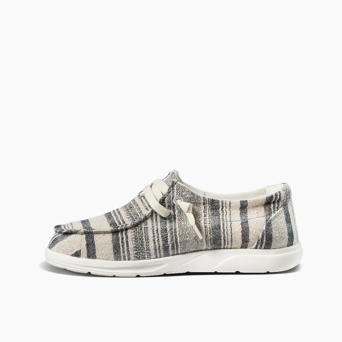 REEF Cushion Coast Shoe-Black Stripe