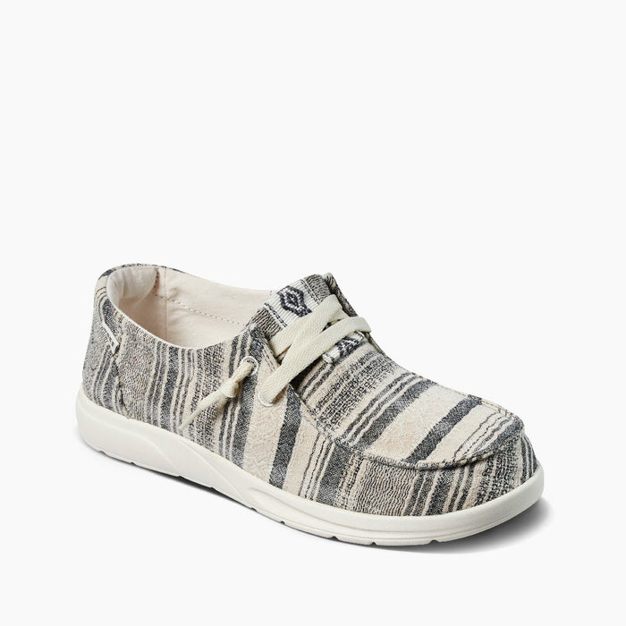 REEF Cushion Coast Shoe-Black Stripe — REAL Watersports