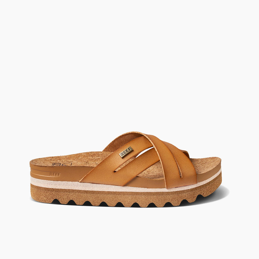 REEF Cushion Bloom Hi Sandal-Natural
