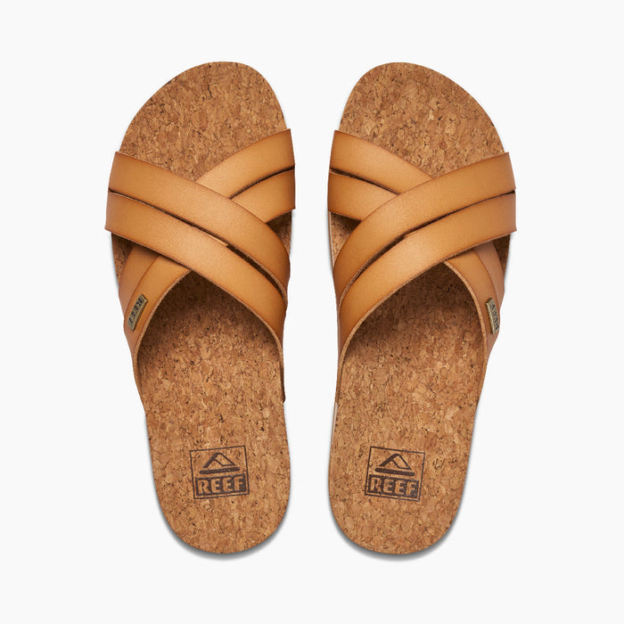 REEF Cushion Bloom Hi Sandal-Natural