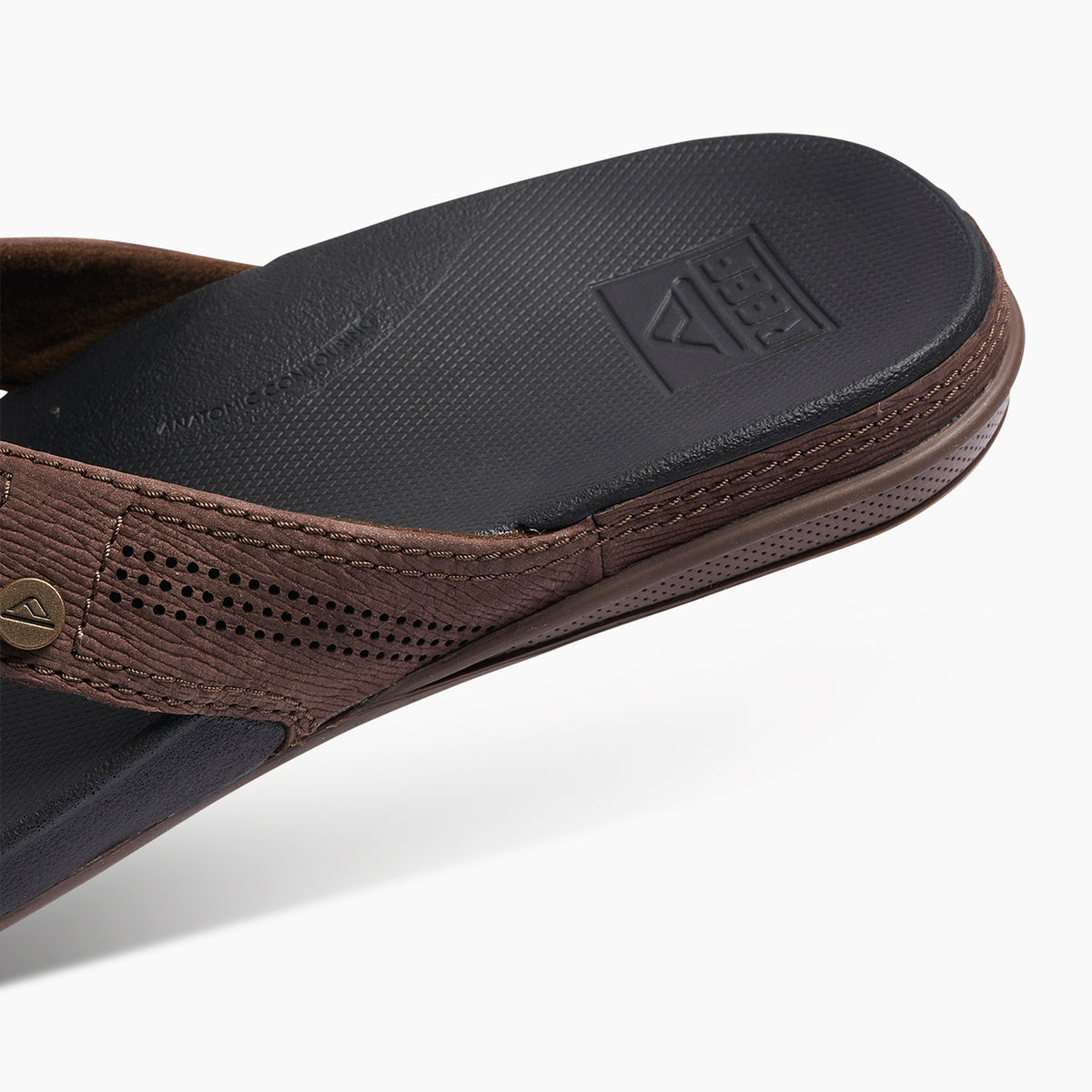 REEF Cushion Lux Sandal-Black/Brown