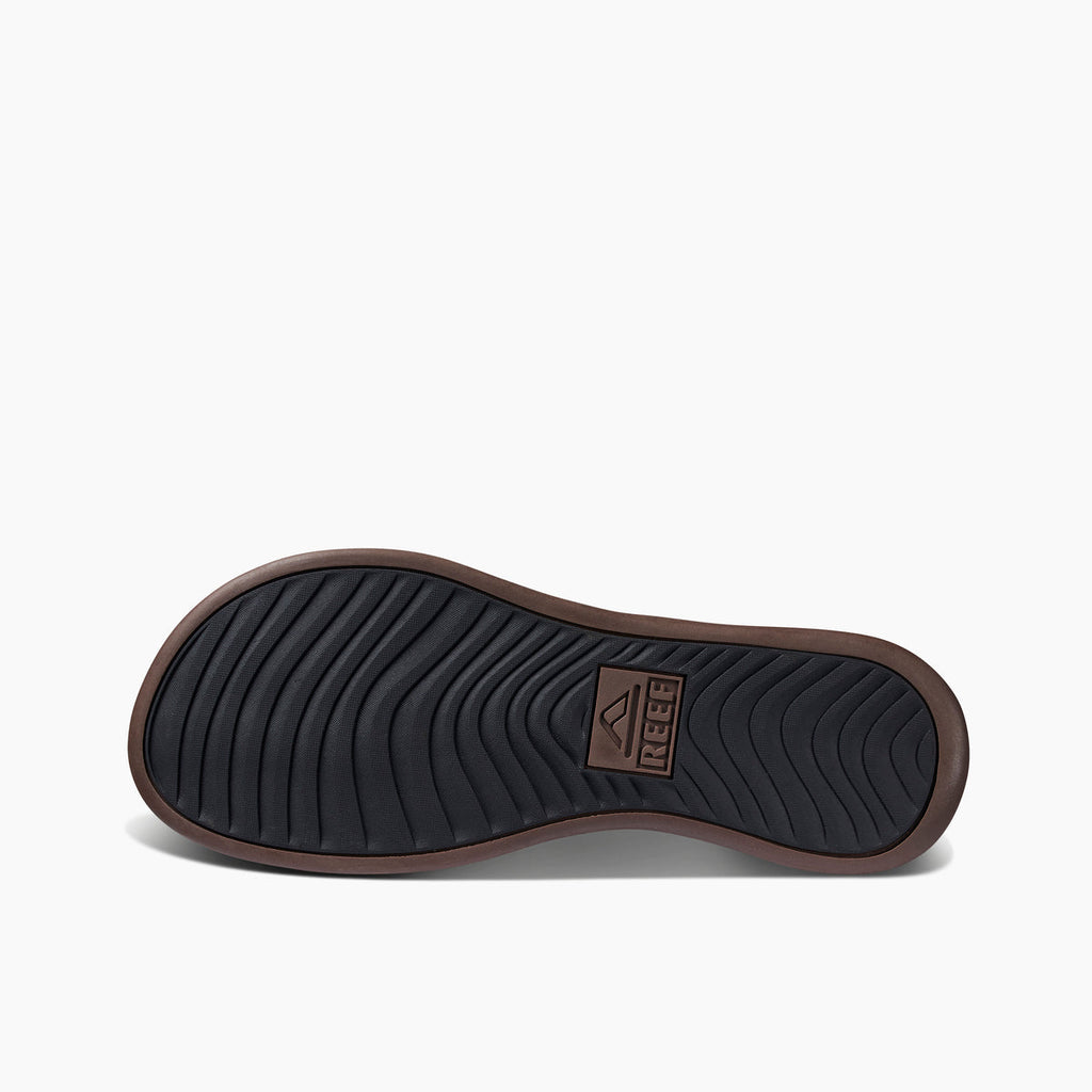 REEF Cushion Lux Sandal-Black/Brown