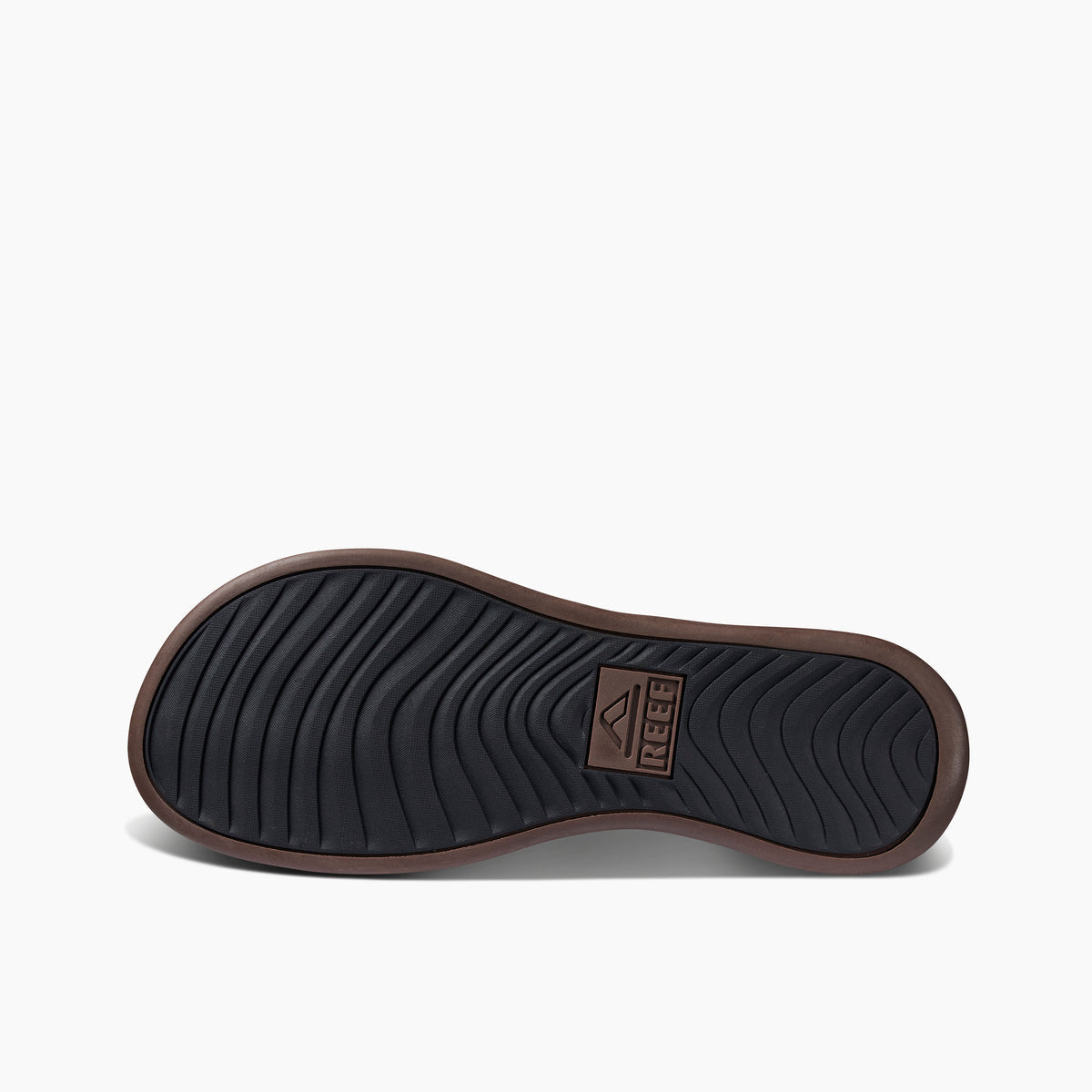 REEF Cushion Lux Sandal-Black/Brown
