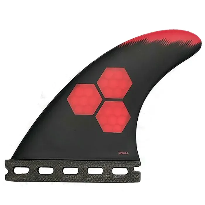 Channel Islands Tech 2 Tri Fin Set-Red-Small