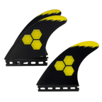 Channel Islands Tech 1 Tri Fin Set-Yellow-Large