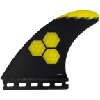 Channel Islands Tech 1 Tri Fin Set-Yellow-Large