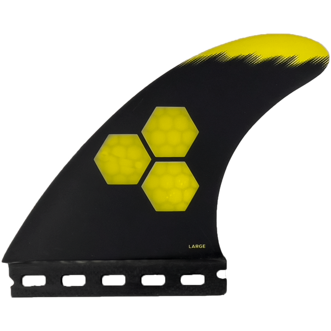 Channel Islands Tech 1 Tri Fin Set-Yellow-Large