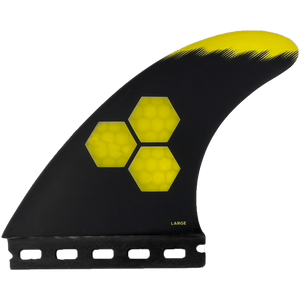 Channel Islands Tech 1 Tri Fin Set-Yellow-Large