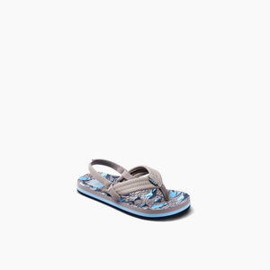 REEF Little Ahi Sandal-Tan Sharks— Alternate View