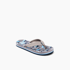 REEF Kids Ahi Sandal-Tan Sharks— Alternate View