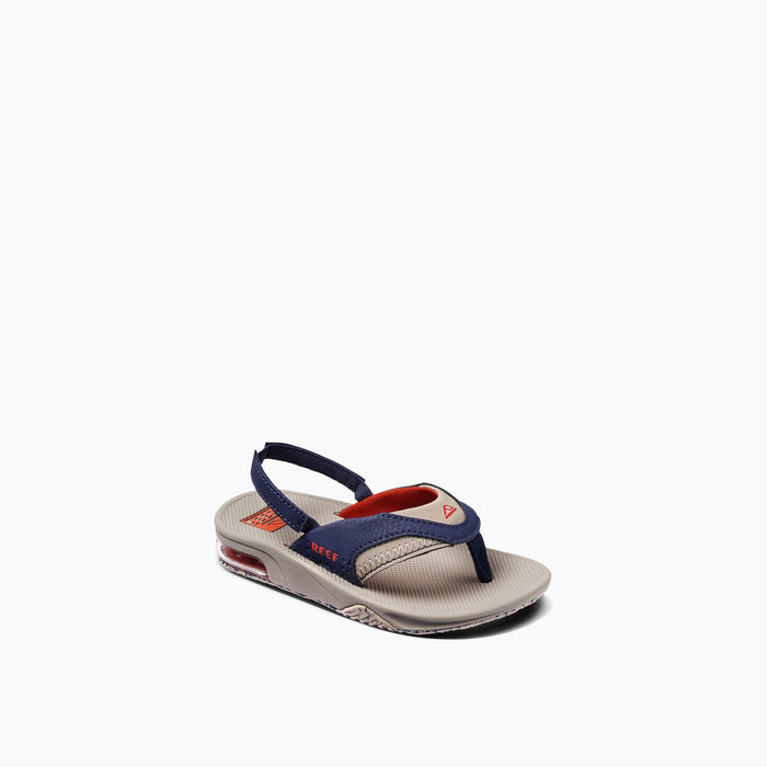 REEF Little Fanning Sandal-Taupe/Navy