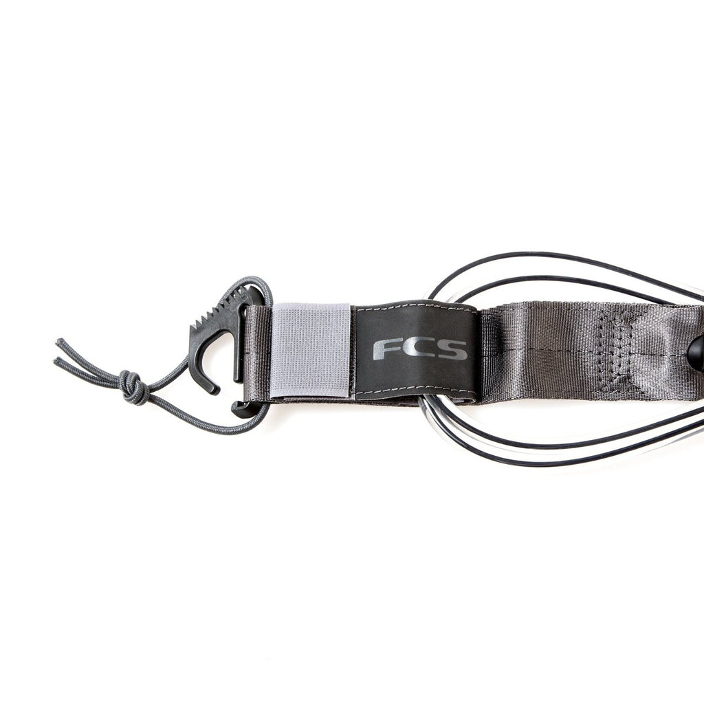 FCS Big Wave Essential Leash-Coal-8' x 8mm