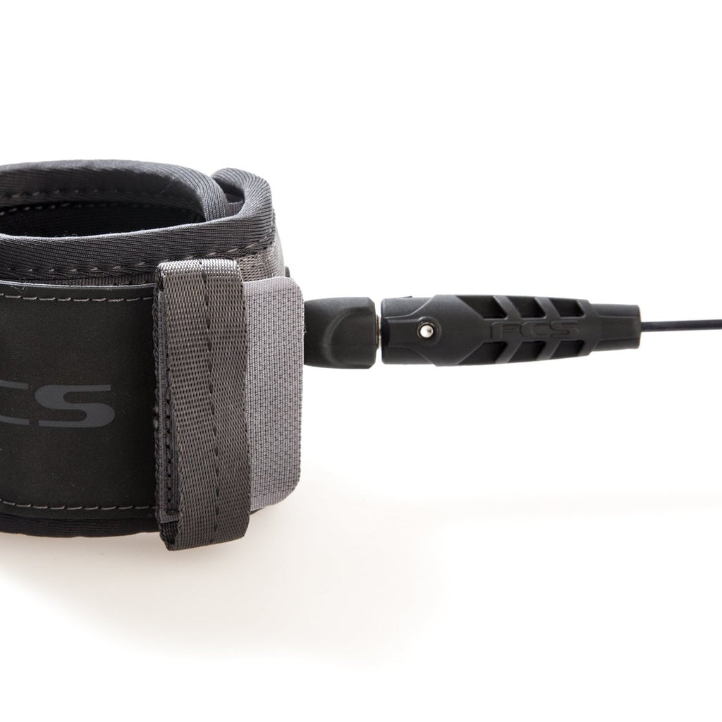 FCS Big Wave Essential Leash-Coal-8' x 8mm