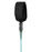 Creatures Comp Leash-Aqua Speckle Black-6' x 1/4"