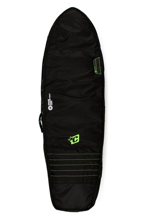 Creatures Double Fish Boardbag-Black/Lime