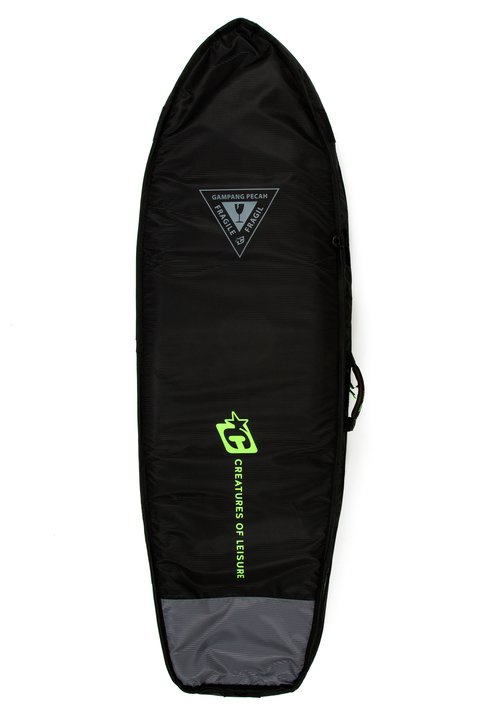 Creatures Double Fish Boardbag-Black/Lime