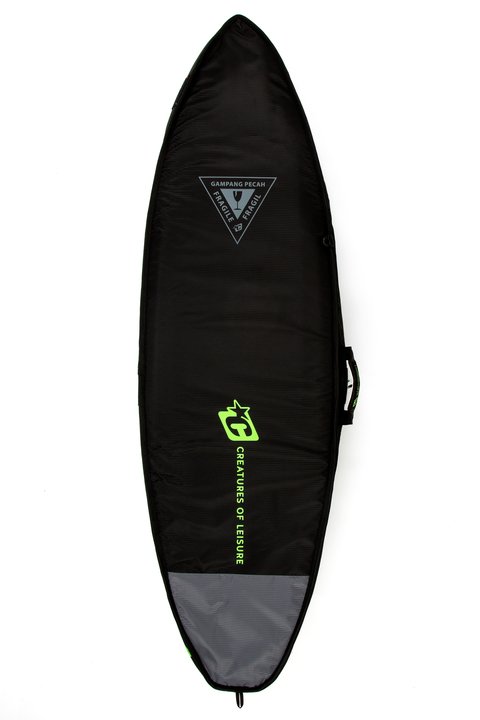 Creatures Double Shortboard Boardbag-Black/Lime