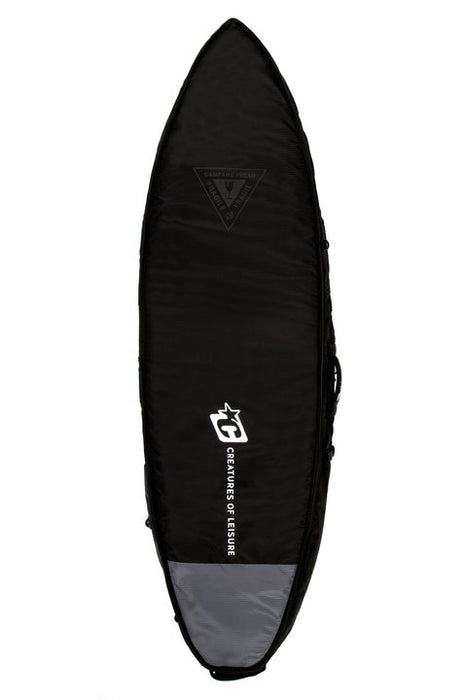 Creatures Triple Shortboard Boardbag-Black/White-6'3"