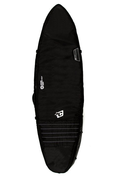 Creatures Triple Shortboard Boardbag-Black/White-6'3"