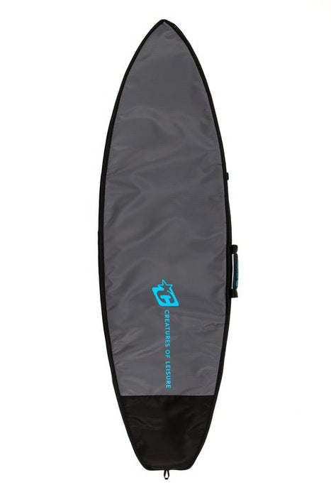 Creatures Shortboard Day Use Boardbag-Charcoal/Cyan