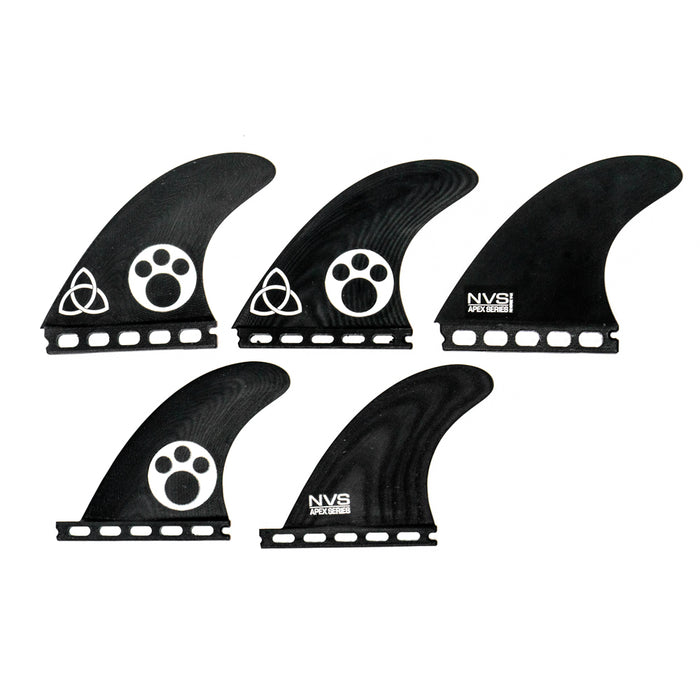 NVS Maurice Cole Reverse V Apex Tri/Quad Fin Set-Medium