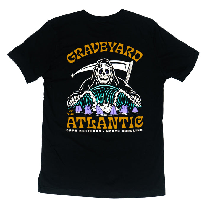 REAL Wave Reaper Tee-Vintage Black