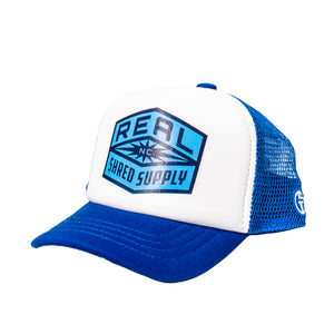 REAL Youth Shred Supply Hat-Royal/White
