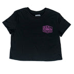 REAL Wmn's Shred Supply Crop Tee-Black