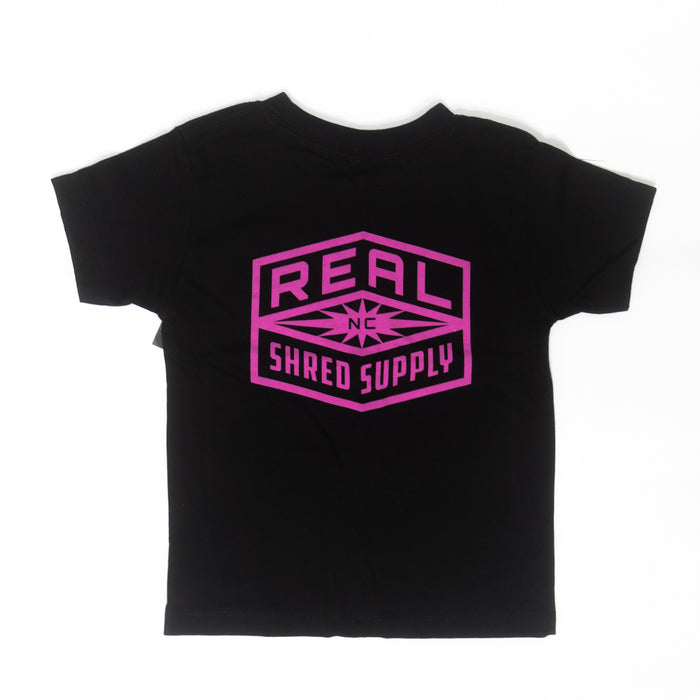 REAL Youth Shred Supply Tee-Black