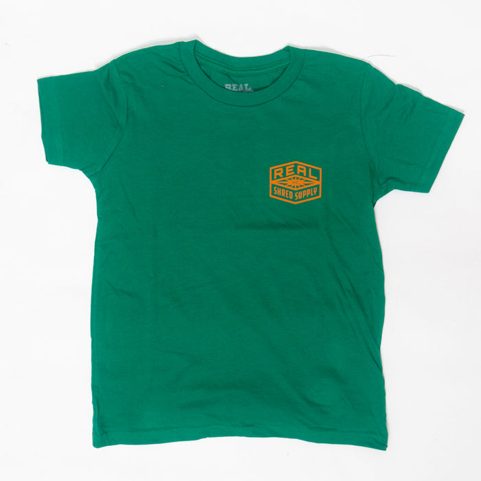 REAL Youth Shred Supply Tee-Kelly Green