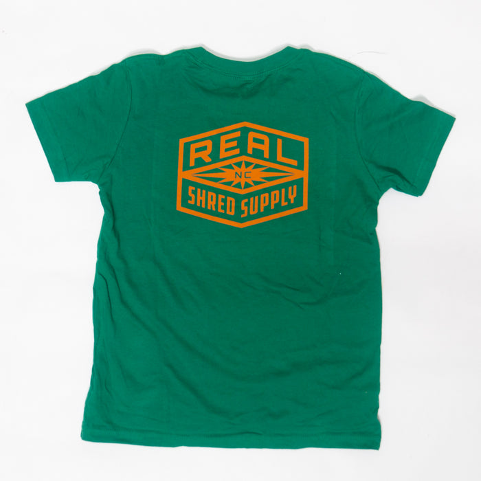 REAL Youth Shred Supply Tee-Kelly Green