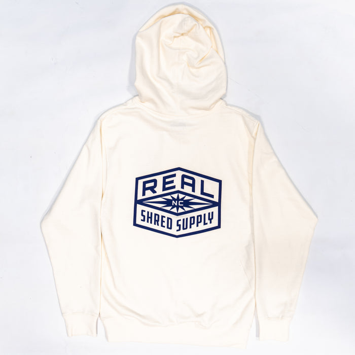 REAL Shred Supply Hooded Sweatshirt-Bone