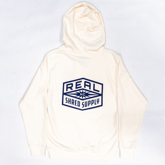 REAL Shred Supply Hooded Sweatshirt-Bone