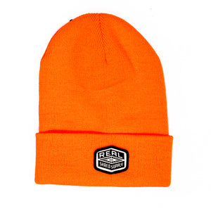 REAL Shred Supply Cuffed Beanie-Blaze Orange