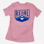 REAL Wmn's Lighthouse Badge Tee-Orchid