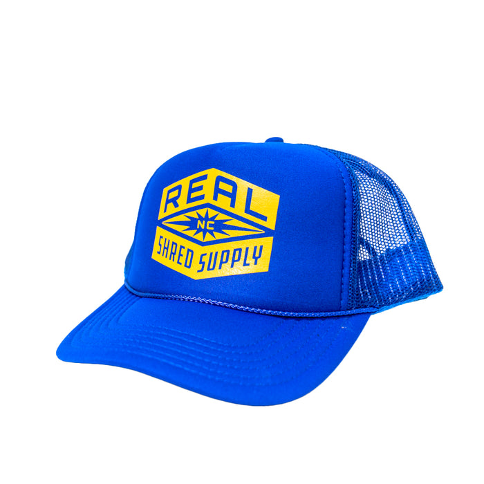 REAL Shred Supply Trucker Hat-Royal