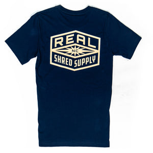REAL Shred Supply Tee-Navy— Alternate View