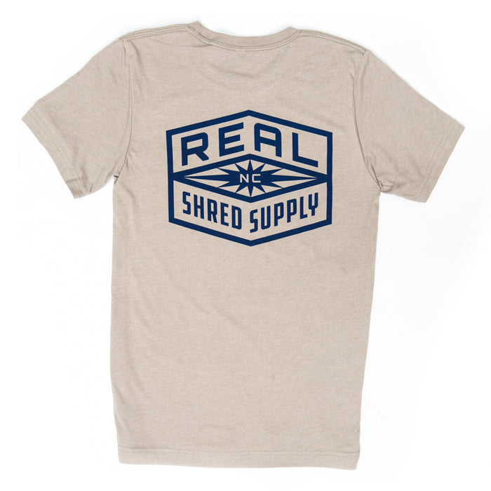 REAL Shred Supply Tee-Heather Stone