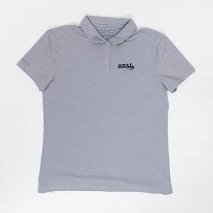 Anetik Wmn's Breeze Tech Polo Shirt-Alloy Heathered