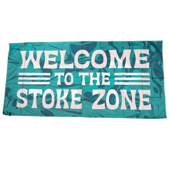 Slowtide x REAL Stoke Zone Travel Towel-Turquoise
