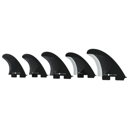 Endorfin Slater KS1 FCS II Tri/Quad Fin Set-Black/Black-Large