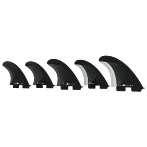Endorfin Slater KS1 FCS II Tri/Quad Fin Set-Black/Black-Large