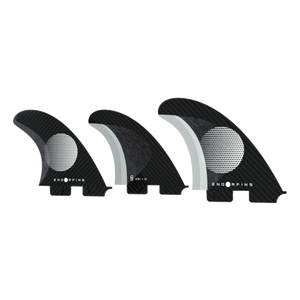 Endorfin Slater KS1 FCS II Tri Fin Set-Black/White-Medium— Alternate View
