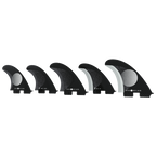 Endorfin Slater KS1 FCS II Tri/Quad Fin Set-Black/White-Medium