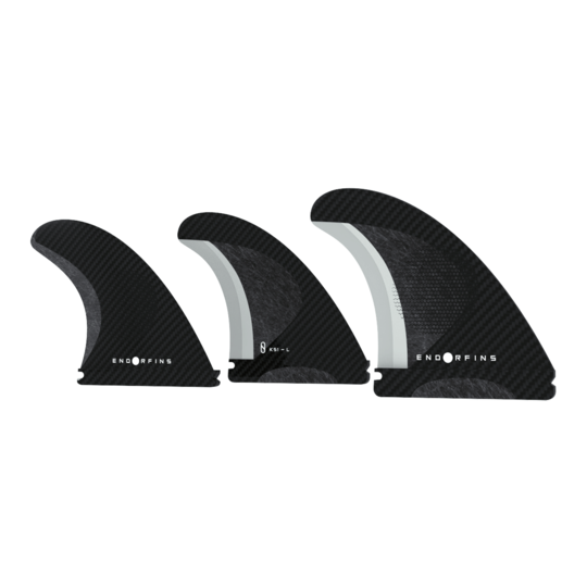 Endorfin Slater KS1 Futures Tri Fin Set-Black/Black-Large