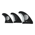 Endorfin KS1 Futures Tri Fin Set-Black/White-Medium