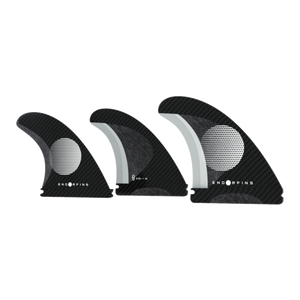 Endorfin KS1 Futures Tri Fin Set-Black/White-Medium