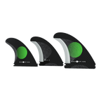 Endorfin KS1 Futures Tri Fin Set-Black/Green-Small